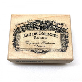 EAU DE COLOGNE Wood stamp