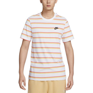 เสื้อยืด ผู้ชาย Nike Mens Sportswear Stripe Tee [ลิขสิทธิ์แท้ NIKE ป้ายไทย][รหัส : DZ2986 100 ]