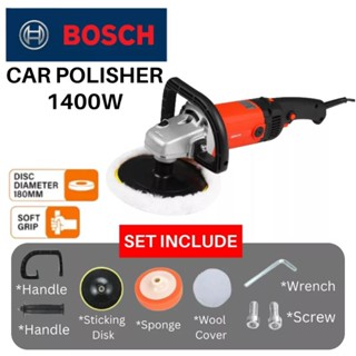 BOSCHE Car Polisher 1400W 180mm เครื่องขัดสีรถยนต์ ขัดเงารถยนต์ อเนกประสงค์