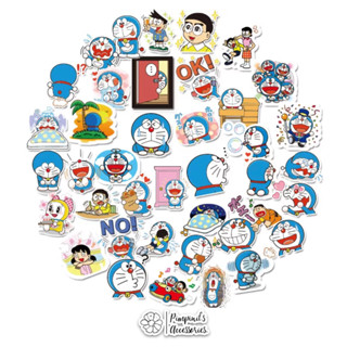 ʕ •ᴥ•ʔ ✿ พร้อมส่ง : สติ๊กเกอร์กันน้ำขนาดเล็กลายโดราเอม่อน | Doraemon Small Waterproof Decoration Sticker.