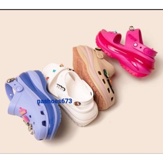 Crocs Lite Ride Clog รองเท้าแตะ แบบลำลอง มาใหม่สุดฮิต ใส่สบายมีน้ำหนักเบารุ่นใหม่ล่าสุดมีพื้สูง