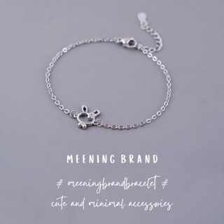 MeeningBrand ❥ สร้อยข้อมือเงิน THE BUNNY [01-0108]