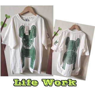 เสื้อยืดเกาหลี Life Work ผ้านิ่มๆงานจริงสวยตรงปก