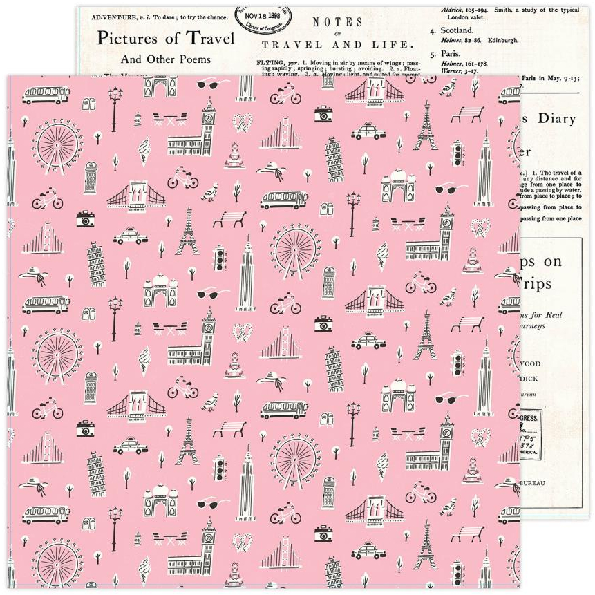 Maggie Holmes Round Trip Double-Sided Cardstock 12"X12" Adventure