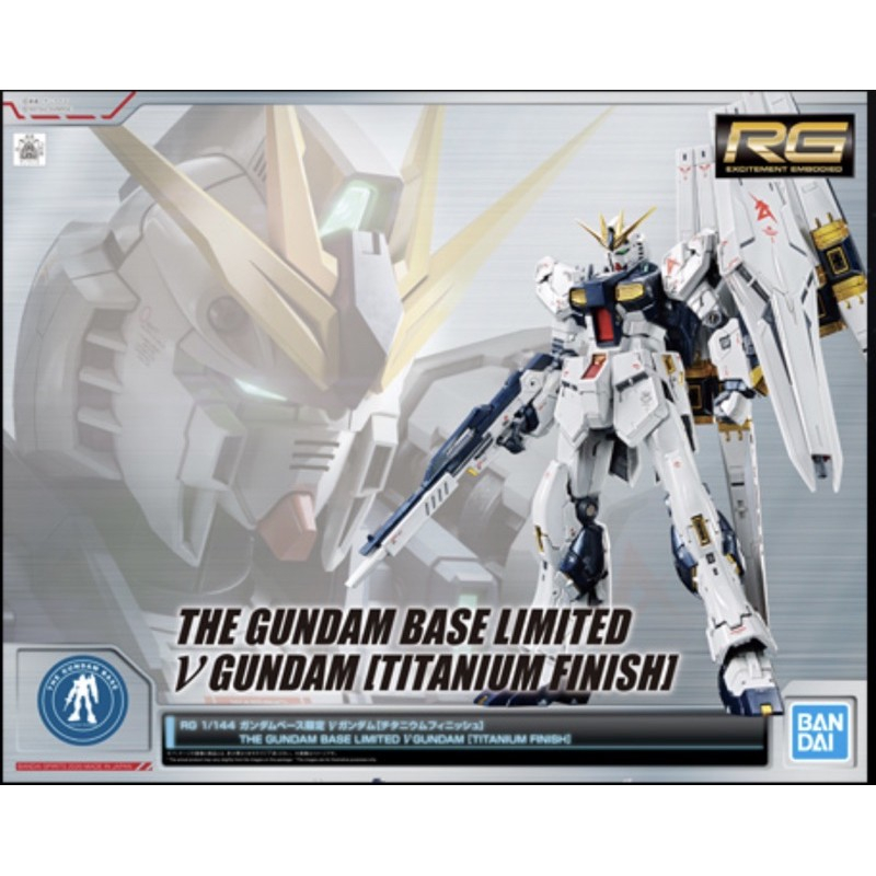 *กล่องไม่สวย [Bandai] RG 1/144 Rx-93 Nu Gundam Titanium finish