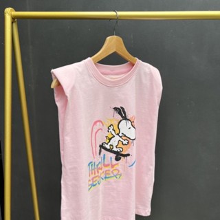 Snoopy เสื้อผู้หญิงเสริมบ่า ผ้า supersolf