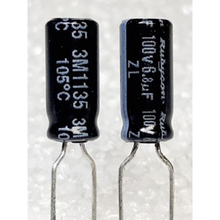 (ราคา10ตัว) Rubycon ZL 6.8uf 100v Capacitor ตัวเก็บประจุ คาปาซิเตอร์