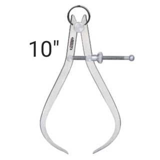 เขาควายวัดนอก มีสปริง 10 นิ้ว Outside Spring Caliper 10" (250mm) INSIZE 7262-250 อินไซส์ คาลิปเปอร์วัดนอก