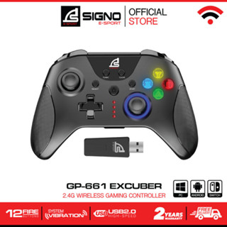 (โค้ดลด50%) จอยเกมไร้สาย Signo Wireless Gaming Controller รุ่น WC-661 ประกัน2ปี