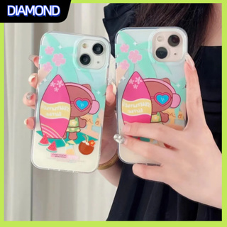 💲คูปองเคลม💲เคสไอโ case for iphone 11 12 วันหยุด คิตตี้น่ารัก เคส 14 13 12 11 pro max ซิลิโคนเหลวป้องกันการตกหล่น