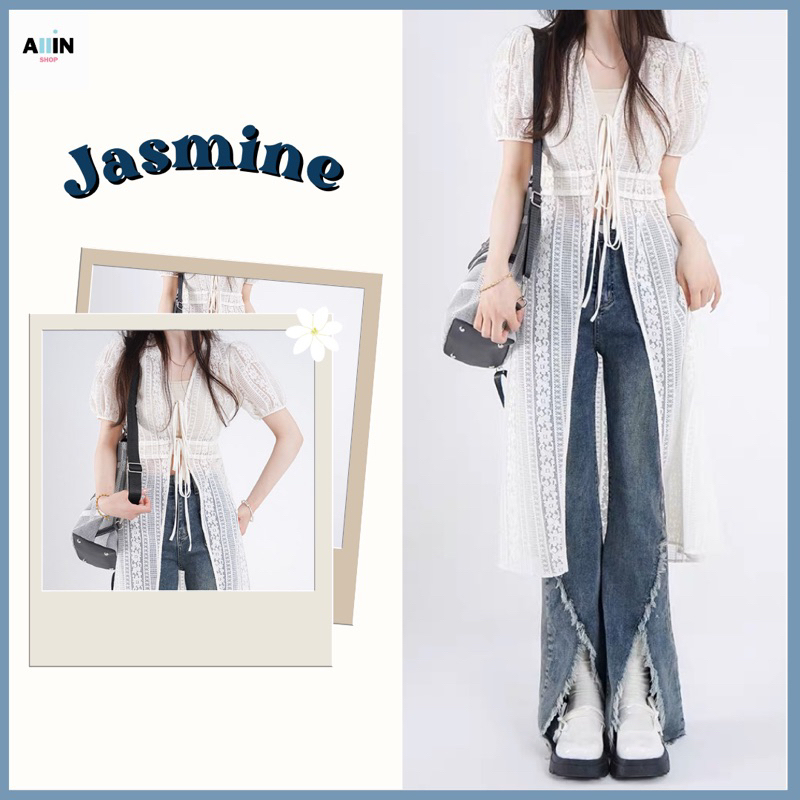 พรีออเดอร์ Jasmine เดรสยาวสไตล์เกาหลี