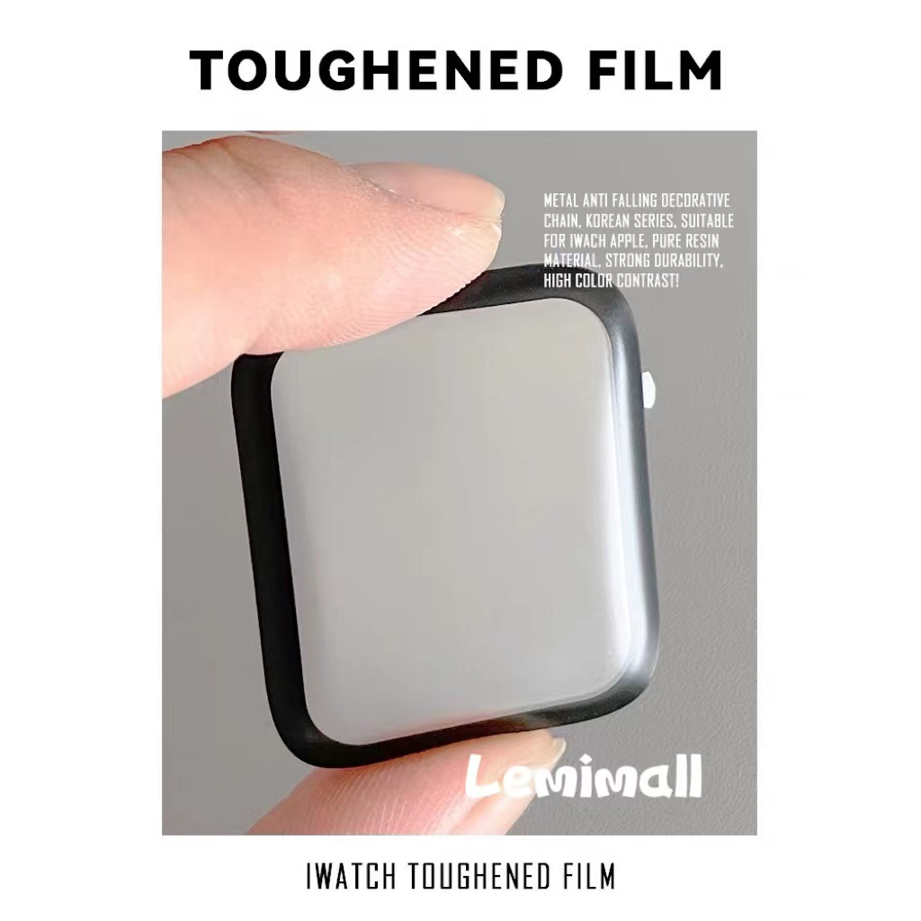 ฟิล์ม กระจกนิรภัย 3D ลงโค้ง ฟิล์ม ultra watch film iwatch Series 11 10 9 8 ultra 7 6 SE /5 ฟิล์มสําหรับแอปเปิ้ลวอช