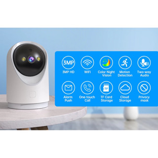 กล้อง5G WIFI Wireless Jooan 3MP JA-C10CS-U  PTZ IP กล้องวงจรปิดกล้องวงจรปิด CCTV Surveillance กล้อง2-Way Audio AI ติดตาม