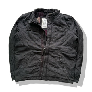 American Eagle Black Full Zipper Jacket รอบอก 48”