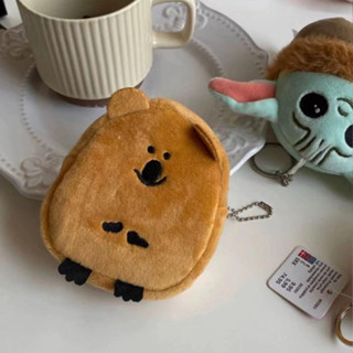 TAIDU กระเป๋าใส่เหรียญจี้ตุ๊กตาหมีพริกหยวก ป๊อปเกาหลีน่ารัก อินเทรนสุดๆ กระเป๋าใส่หูฟังตุ๊กตาโคอาล่า แบบพกพา สำหรับการจัดเก็บ