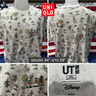 pshirtvingtage เสื้อยืดวินเทจมือสอง ลาย Mickey Mouse งานป้าย Uniqlo