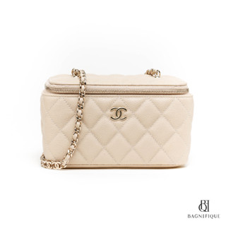 CHANEL VANITY BEIGE CAVIAR GHW