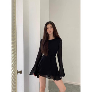 พร้อมส่ง Emery Black Dress เว้าหลัง ทรงสวย มีซับใน