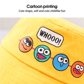 หมวกเด็ก หมวกบักเก็ตเด็ก 2-5 ขวบ แฟชั่น ลายการ์ตูน Bucket มีสายคล้องคาง
