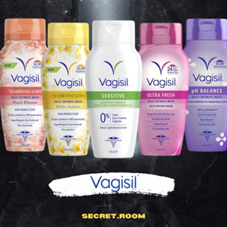 Vagisil สบู่เหลวล้างจุดซ้อนเร้นผู้หญิง ระงับกลิ่นและลดแบคทีเรีย Vagisil Women Wash Sensitive Skin 240ml