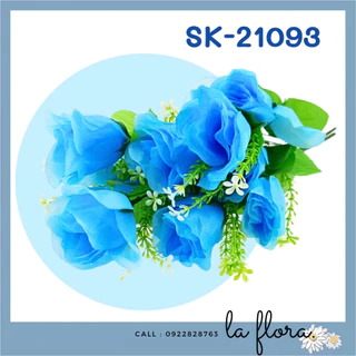 Blue flowers set เซ็ตดอกไม้สีฟ้า ดอกไม้ปลอม ดอกไม้ประดิษฐ์ ตกแต่งบ้าน ช่อดอกไม้ DIY พร๊อพถ่ายรูป