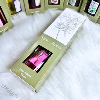 ก้านไม้หอม 60มล. ขวดใหญ่ พร้อมดอกไม้และกล่อง ปรับอากาศ น้ำหอมอโรม่า น้ำมันหอมระเหย ก้านไม้ อโรม่า 🌺🌹 สินค้าพร้อมส่ง