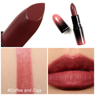 JUL02 ส่งฟรี MAC Love Me Lipstick 3.5g สี Coffee &amp; Cigs ลิปสติก