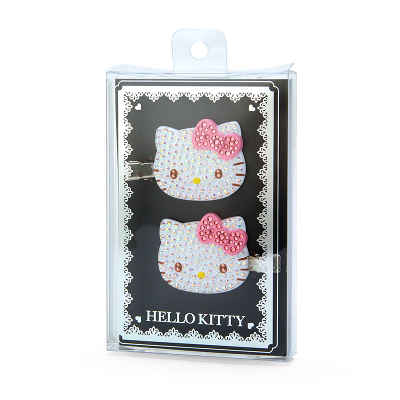 กิ๊บเพชร kt Hello Kitty ประมาณ 5 x 1 x 4 ซม. กิ๊บติดผม Sanrio นำเข้าจากญี่ปุ่น