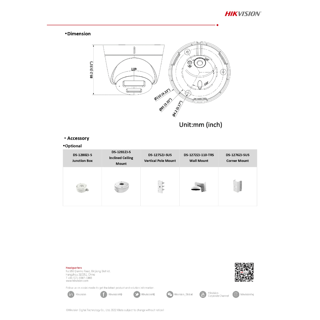 HIKVISION กล้องวงจรปิด IP 2MP มีไมค์ในตัว รุ่น DS-2CD1323G2-LIU - แบบเลือกซื้อ BY N.T Computer - รูปที่ 4