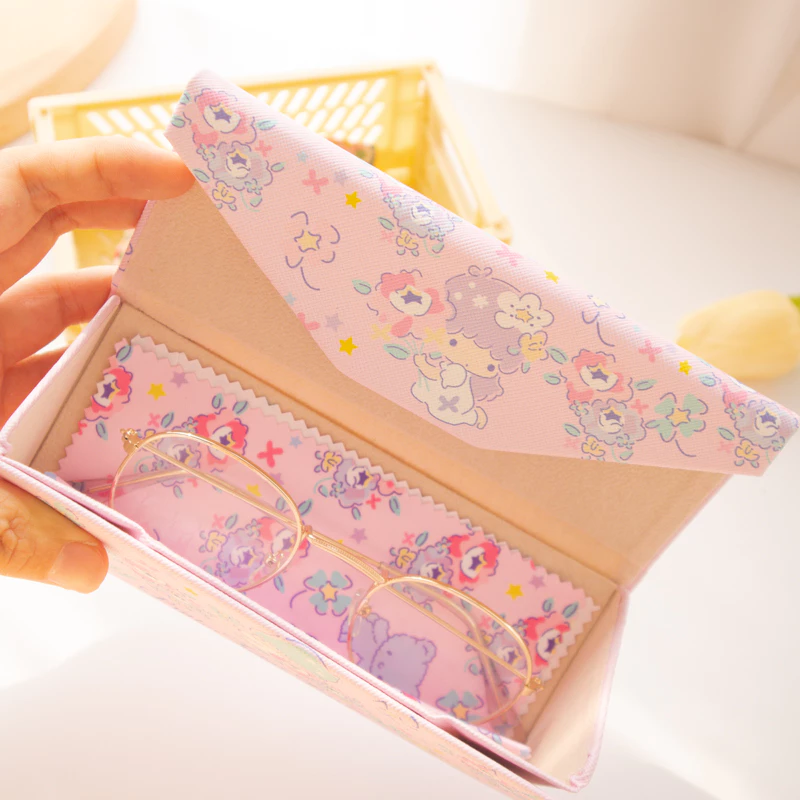 🚴🏻‍♂️พร้อมส่ง/กรุงเทพ💨กล่องใส่เเว่น sanrio (พับเก็บได้ ใส่ได้หลายทรงหลายขนาด)