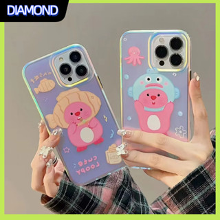 💲คูปองเคลม💲เคสไอโ case for iphone 11 12 เรืองแสง loopy เคส 14 13 12 11 pro max ทนทานและป้องกันการตกกระแทก