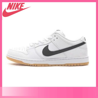 รองเท้าลำลอง Nike SB Dunk Low Pro ISO สีขาวและดของแท้