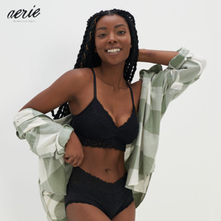 Aerie Eyelash Lace Push Up Bralette เสื้อ ชั้นใน ผู้หญิง บราเล็ตต์ (ABR 069-3575-073)