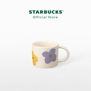 Starbucks Emboss Big Flower Mug 10oz. แก้วน้ำสตาร์บัคส์เซรามิก ขนาด 10ออนซ์ A11143772