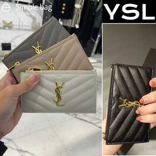 Yves Saint Laurent/YSL Cassandre Matelassé Fragments Zipped Card Case