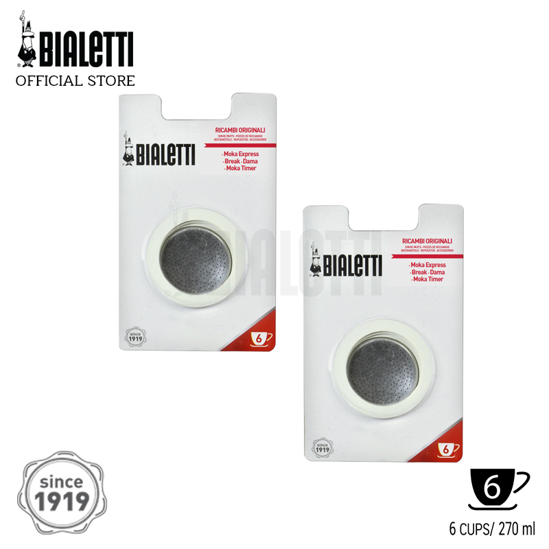 [I-Market] อะไหล่ Bialetti ซีลยางและแผ่นกรองสำหรับ ขนาด 6 ถ้วย