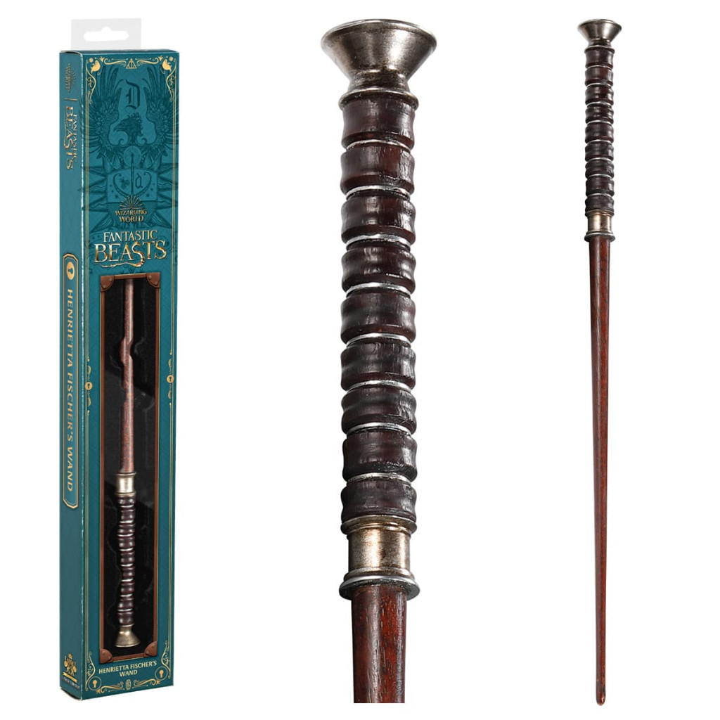 Noble Collection Fantastic Beasts Henrietta Fischer Wand with Character Box