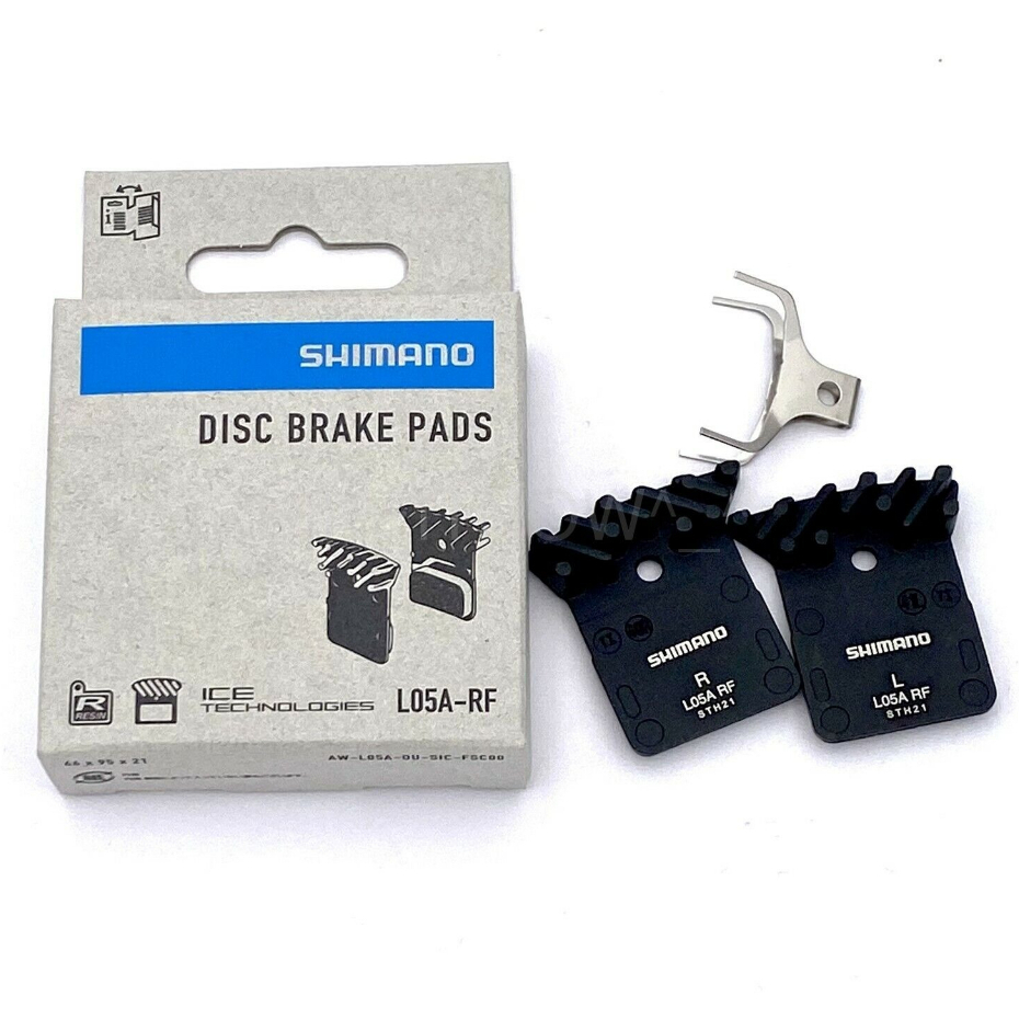 Shimano L05A-RF Resin Ice Tech Brake Pads ผ้าเบรคดิสน้ำมัน มีครีบ ใช้กับ Shimano Dura-Ace, Ultegra, 