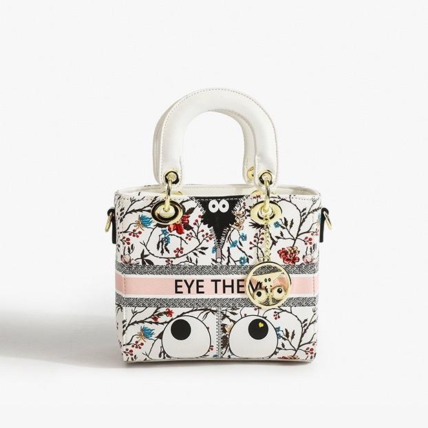 กระเป๋าทรงดิ อ หนังeye the me #1981