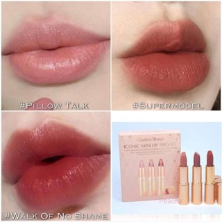 Charlotte Tilbury Iconic Mini Lip Trio Kit ชาร์ลอต ทิวเบอรี่ ทรีโอ้มินิลิปสติกรุ่นฮิต รวม 3 เฉดสี