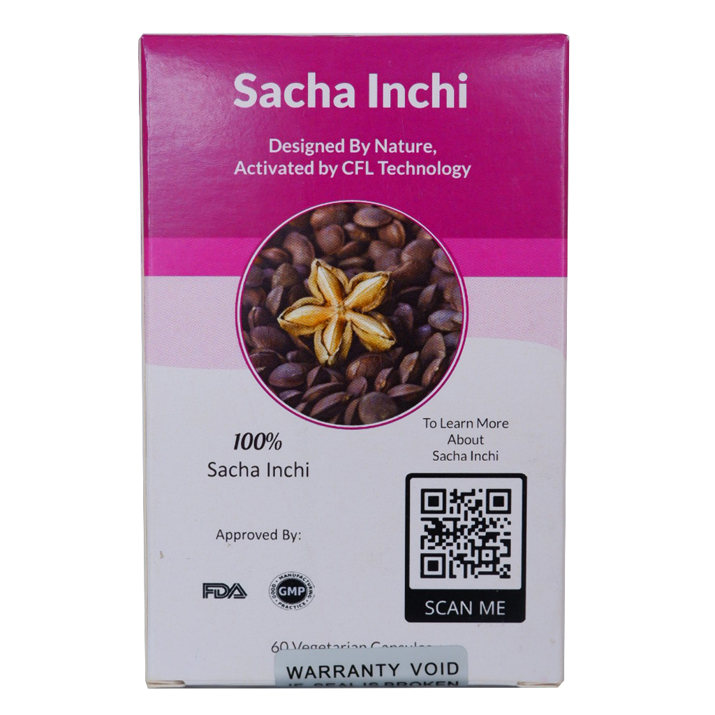 Thai Freeze Dry/ Sacha Inchi 60 Vegetarian Capsules 400mg / ถั่วดาวอินคาแคปซูล