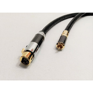 *สายสัญญาณ XLR (ตัวเมีย) to RCA และ RCA to XLR (ตัวผู้) ORTOFON Reference 8NX หัวแจ็ค Carbon Kevlar