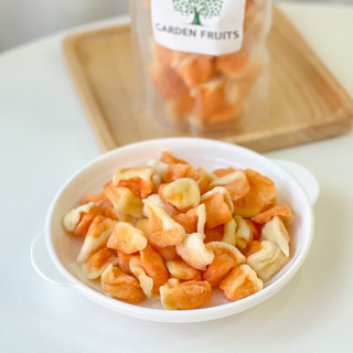 Dried Cantaloupe Chunk Low Sugar แคนตาลูปอบแห้ง (แบบชิ้น) สูตรน้ำตาลน้อย เนื้อนุ่มหนึบ กลิ่นหอม หวานกลมกล่อม อร่อยมาก!!