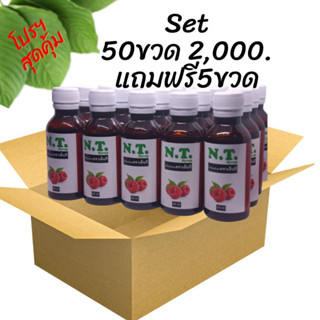 NT Syrup น้ำเชื่อมเข้มข้นตราเอ็นที ( 1 ลัง 50 ขวด 2000 ฟรี 5 ขวด  )