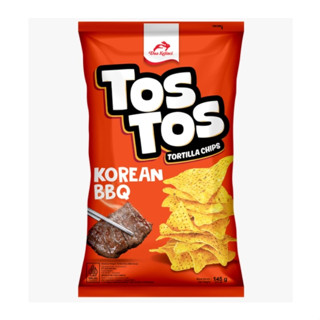 TOS TOS Tortilla Chips Korean BBQตอร์ติญ่า ชิปส์ รสโคเรียนบาร์บีคิว 145g