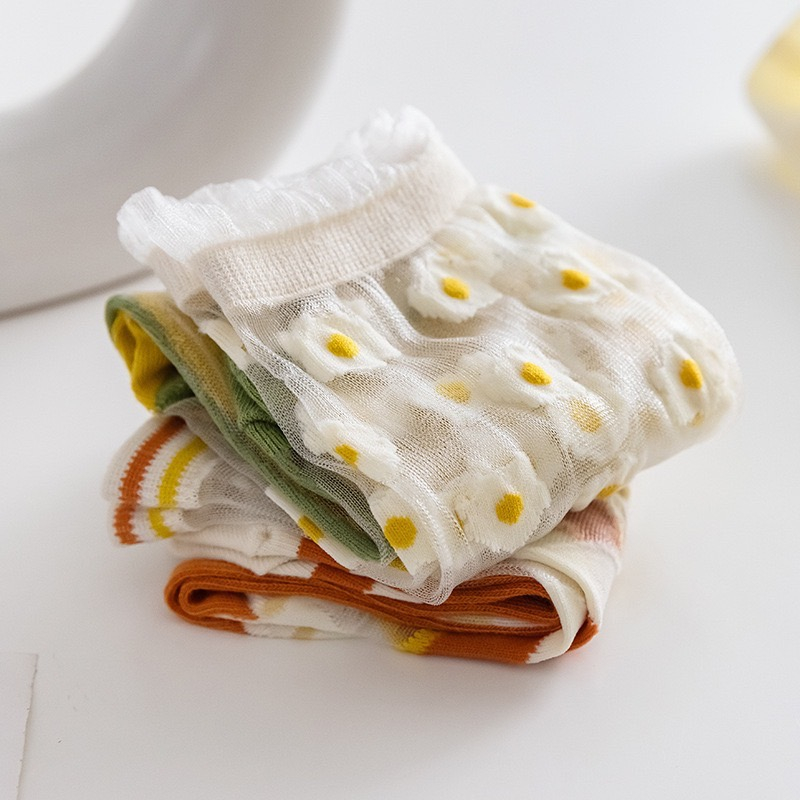 [ส่งจาก กทม.] ถุงเท้าซีทรู บาง เท้าไม่เหม็น ถุงเท้ายาว ระบายอากาศ ยาวครึ่งน่อง - รูปที่ 2