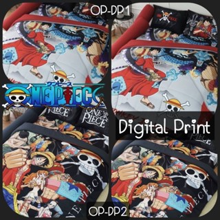 One piece (Digital Print) : ผ้าปูที่นอน+ผ้านวม (ครบเซ็ต) ขนาด 5,6ฟุต