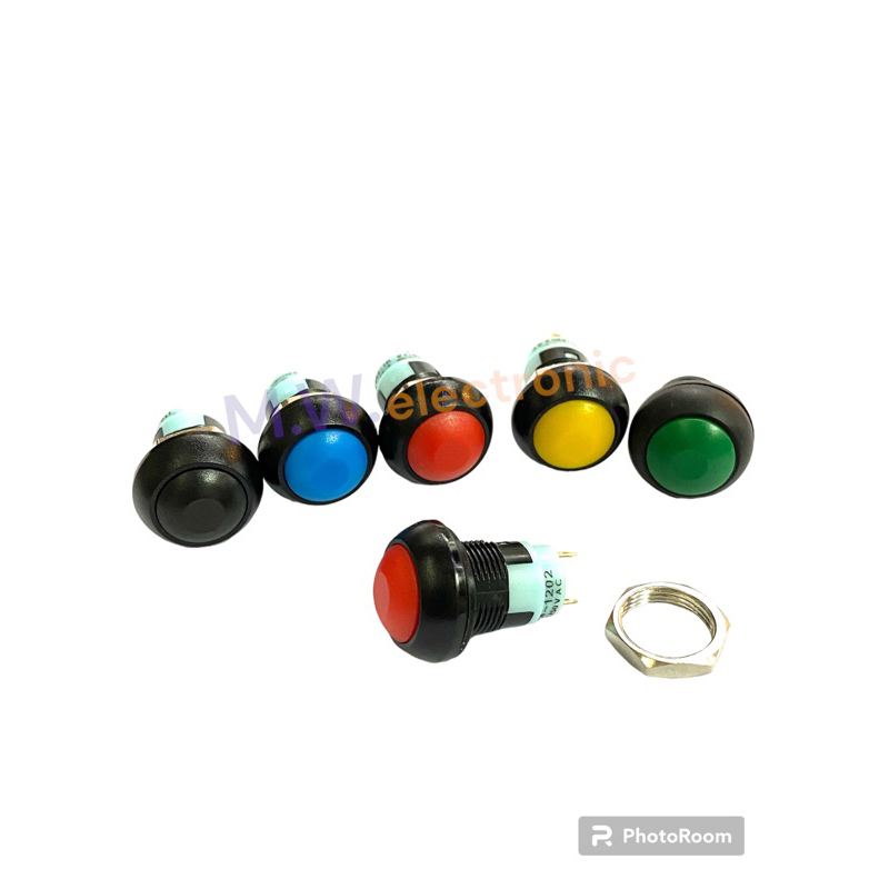 สวิทกันน้ำ ขนาดเกลียว 12mm กดติดกดดับพร้อมส่ง
