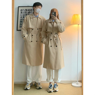 1388🔥พร้อมส่ง 🔥 ส่งไว ทันใจ ร้านคนไทยค่ะ ❤️Trench coat มีสายคาดเอว ทรงนี้เป็นแบบ Unisexนะคะ ใส่ได้ทั้งชาย/หญิงค่ะ