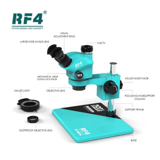 ขายร้อน RF-7050 PROซ่อมใหม่นักเรียนแพทย์ฝึกเลนส์วัตถุประสงค์ Inverted กล้องจุลทรรศน์ฐานขนาดใหญ่7-50x ซ่อมอิเล็กทรอนิกส์